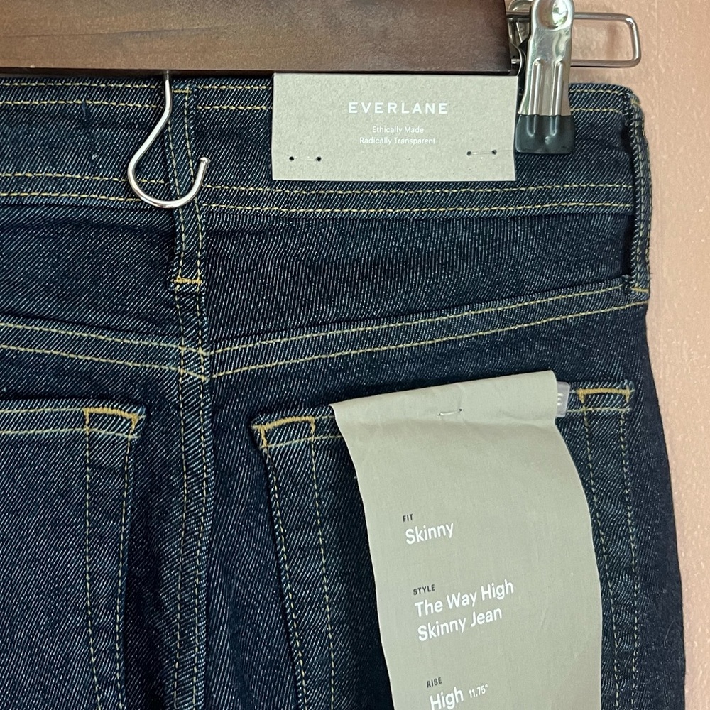NWT Everlane Way High Skinny Jeans – Dark Wash, Size 24